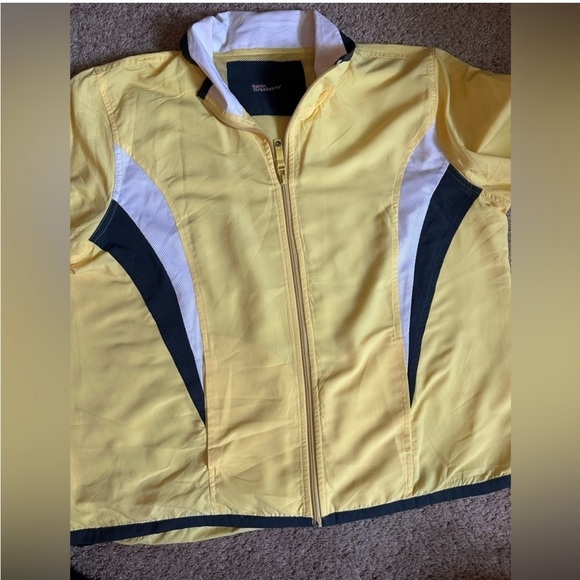 Three Hearts Yellow Zip-Up Windbreaker Jacket | Size XL - Picture 2 of 3